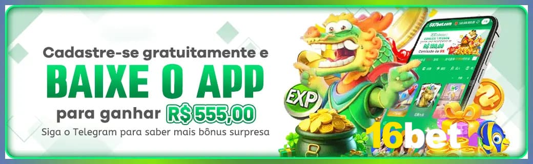16BET download — arquivo APK para Android oficial